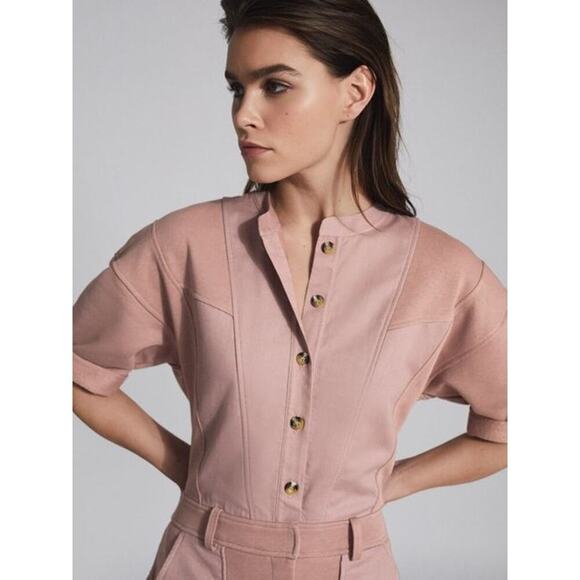 REISS EMLYN PANEL DETAIL SWEATSHIRT DRESS Size 0 - Picture 3 of 5